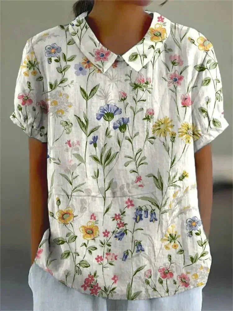 Inga™ | Blouse met Bloemenprint - 1+1 GRATIS