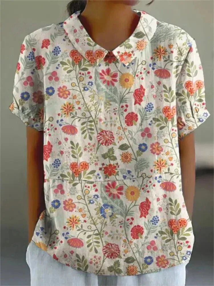 Inga™ | Blouse met Bloemenprint - 1+1 GRATIS