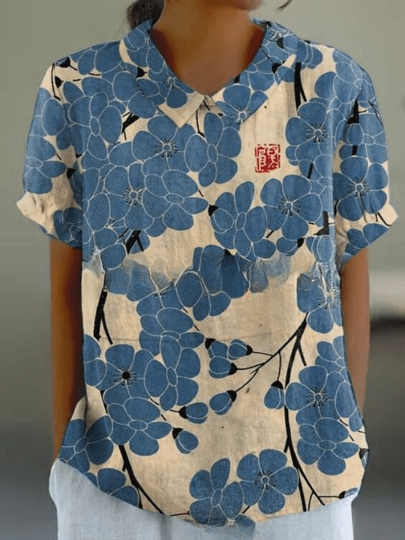 Inga™ | Blouse met Bloemenprint - 1+1 GRATIS