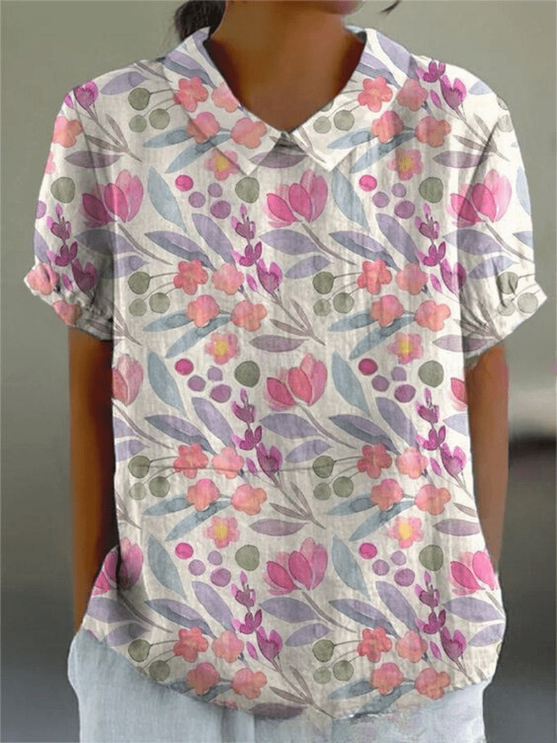 Inga™ | Blouse met Bloemenprint - 1+1 GRATIS