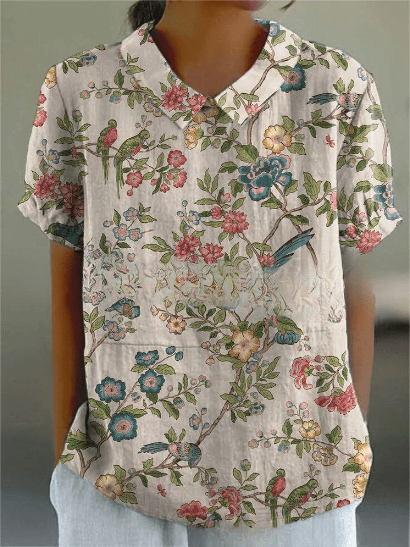 Inga™ | Blouse met Bloemenprint - 1+1 GRATIS