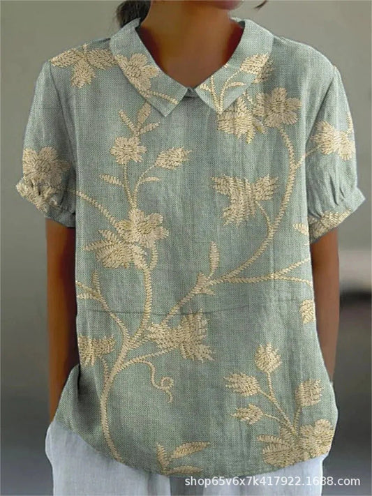 Inga™ | Blouse met Bloemenprint - 1+1 GRATIS