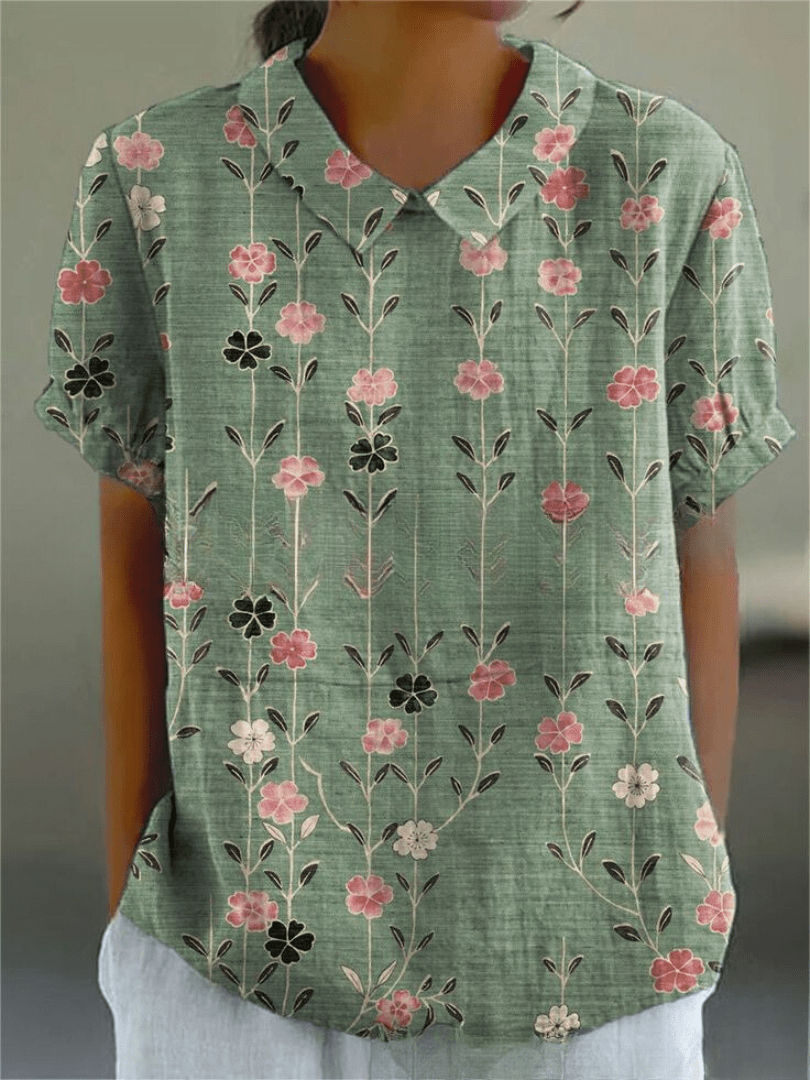 Inga™ | Blouse met Bloemenprint - 1+1 GRATIS